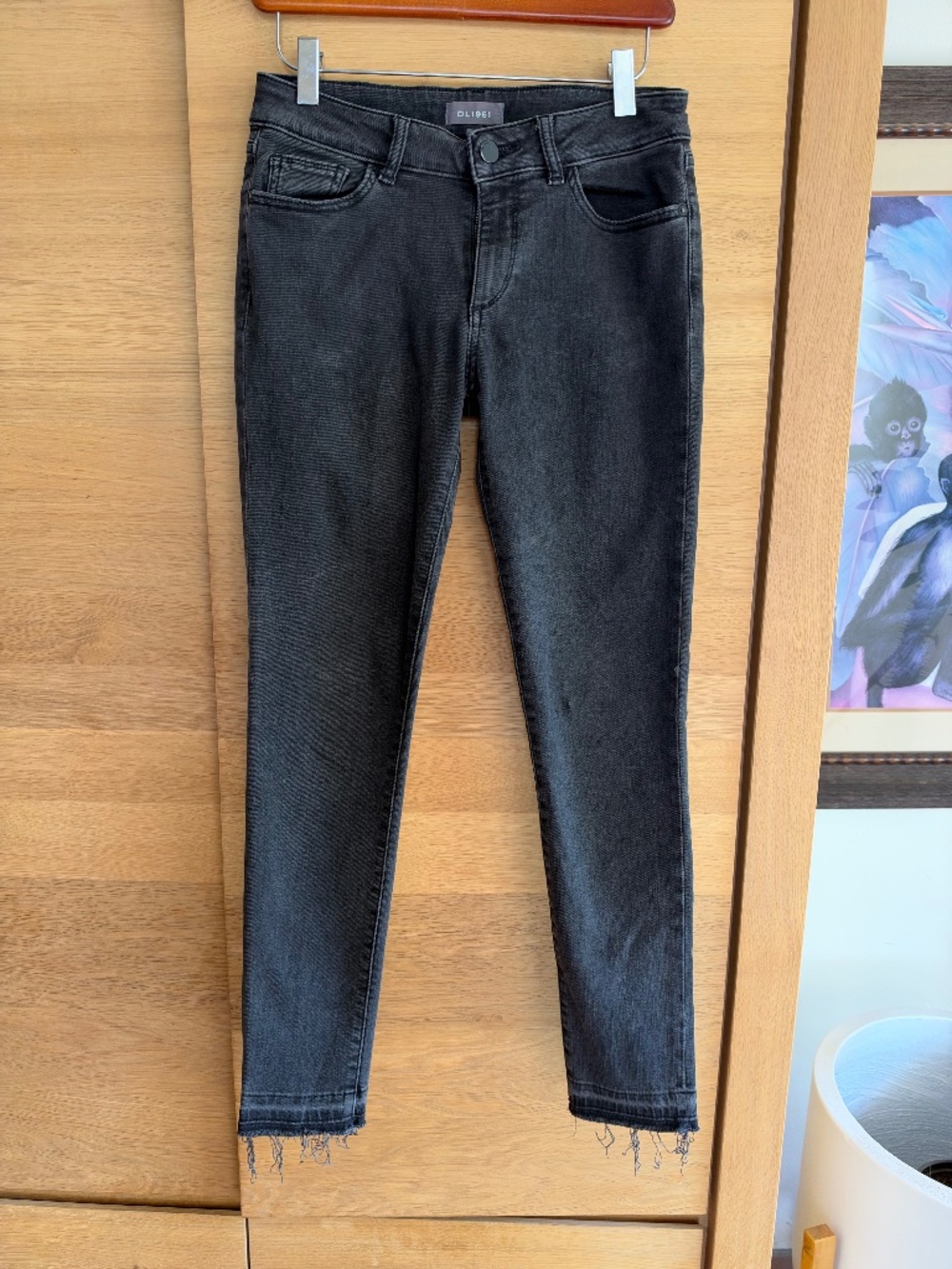 DL1961 Faded Black Stretch Skinny Jean